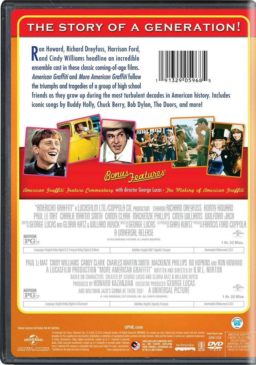 American Graffiti/More American Graffiti (DVD Double Feature) [DVD]