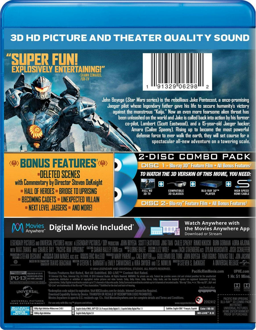 Pacific Rim - Uprising 3D (Digital) [Blu-ray]