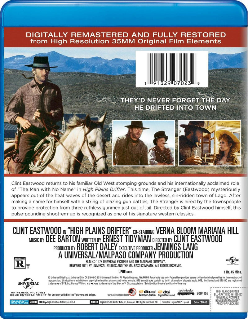 High Plains Drifter [Blu-ray]