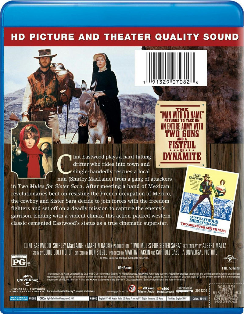 Two Mules for Sister Sara [Blu-ray]