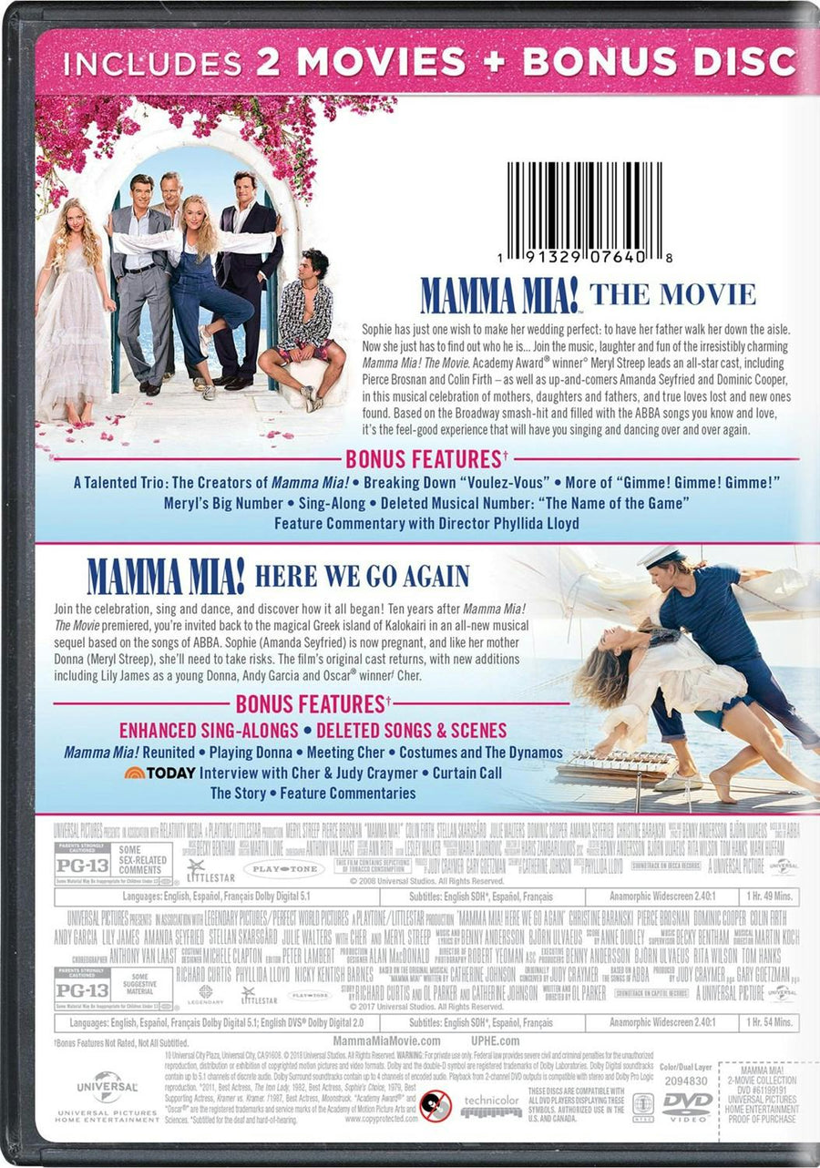 Mamma Mia!: 2-movie Collection (Normal (Sing-Along Edition)) [DVD]