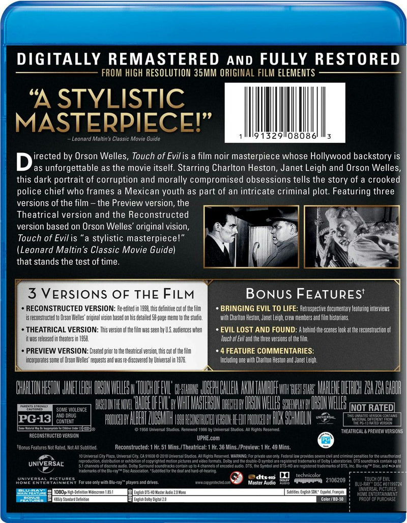 Touch of Evil [Blu-ray]