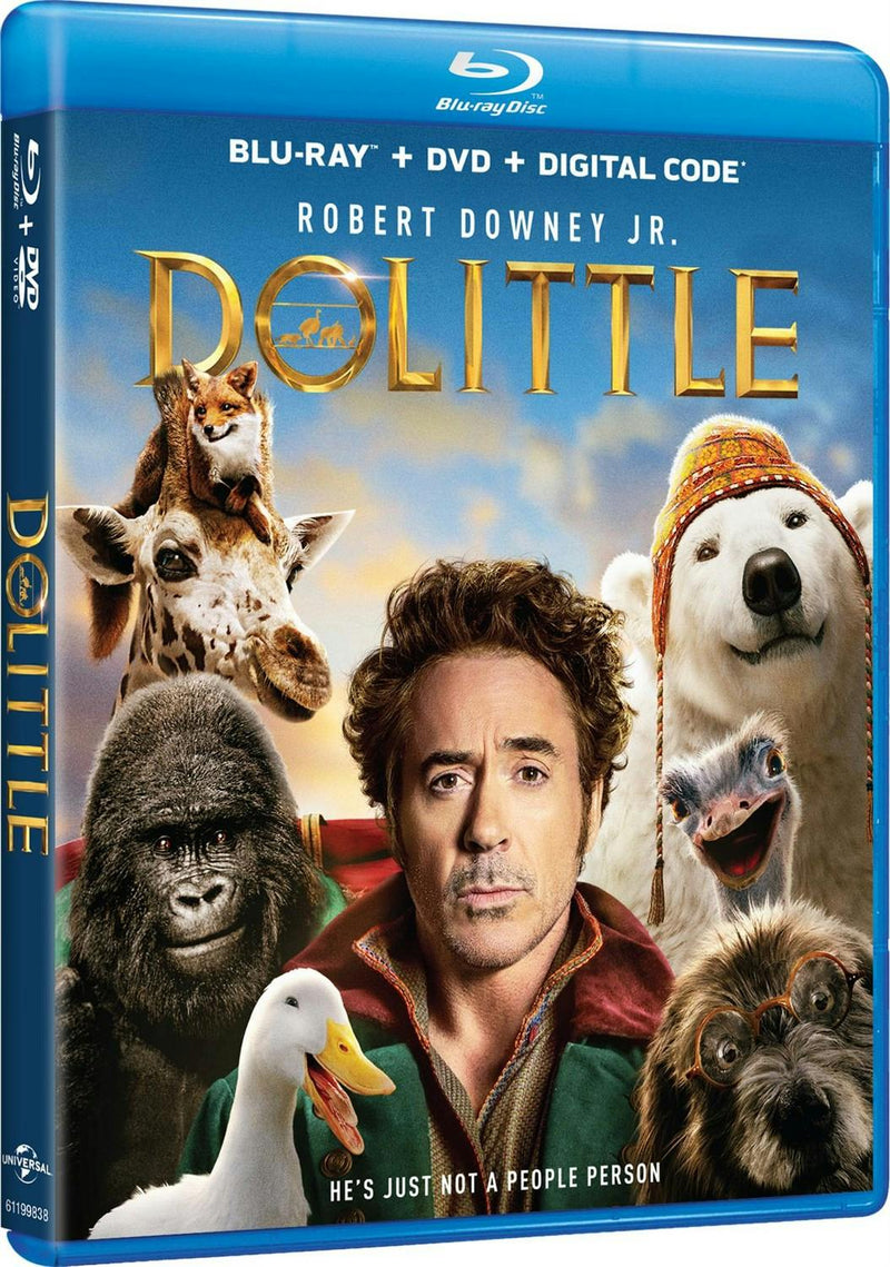 Dolittle (DVD + Digital) [Blu-ray]