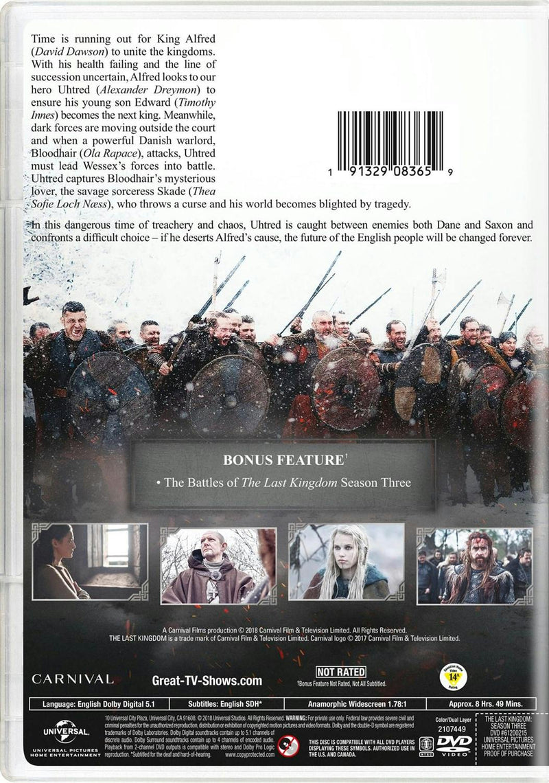 The Last Kingdom: Season Three [DVD]