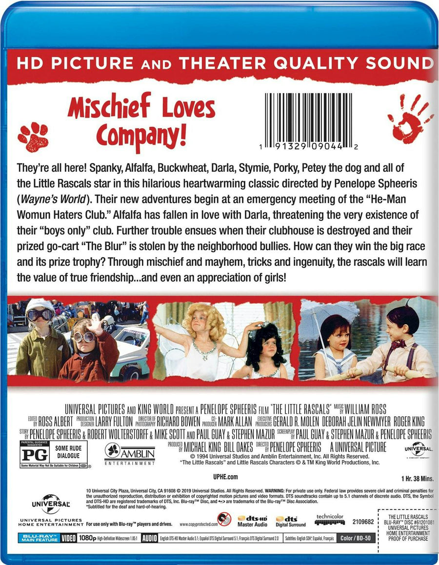 The Little Rascals (Blu-ray New Box Art) [Blu-ray]