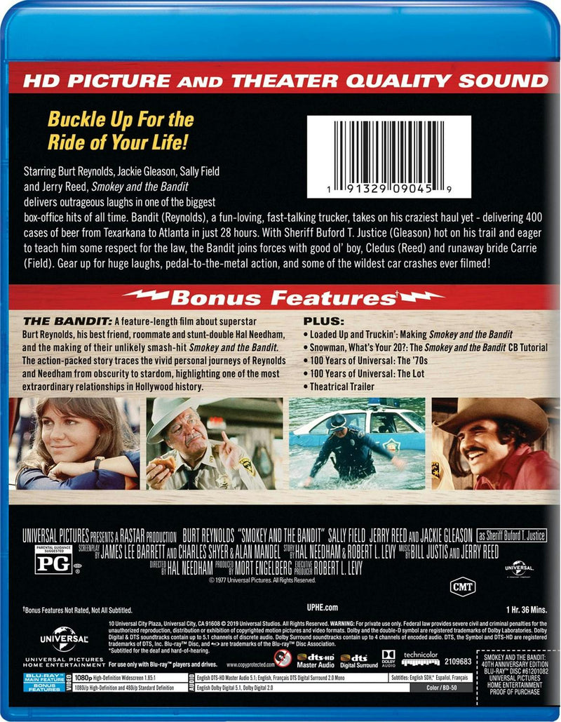 Smokey and the Bandit (40th Anniversary Edition) [Blu-ray]