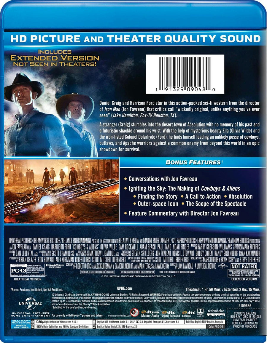 Cowboys and Aliens (Blu-ray New Box Art) [Blu-ray]