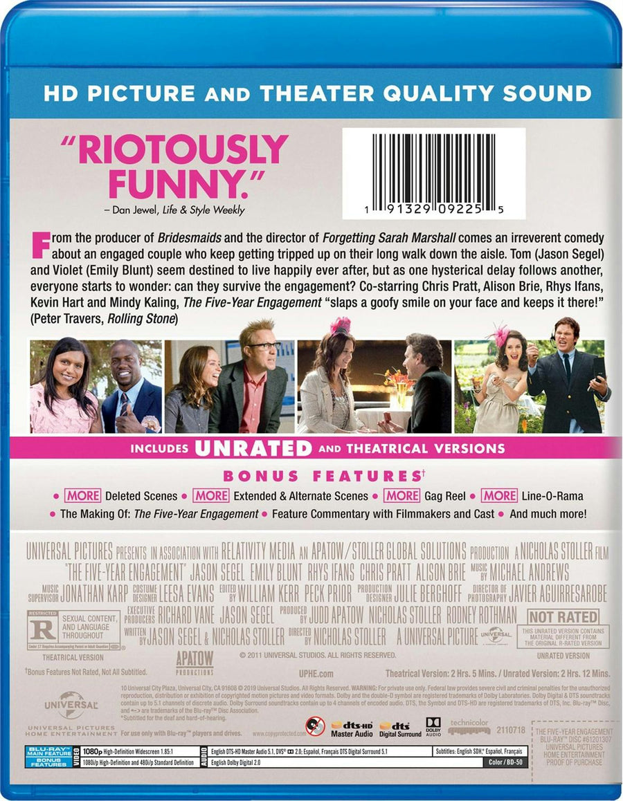 The Five-year Engagement [Blu-ray]