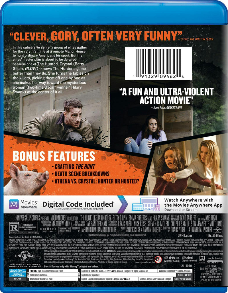 The Hunt (DVD + Digital) [Blu-ray]