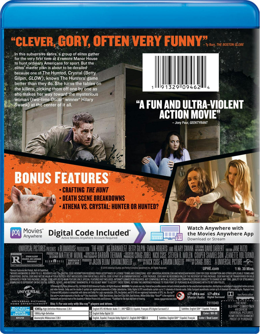 The Hunt (DVD + Digital) [Blu-ray]