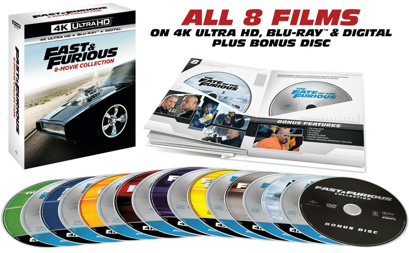 Fast & Furious: 8-movie Collection (4K Ultra HD) [UHD]