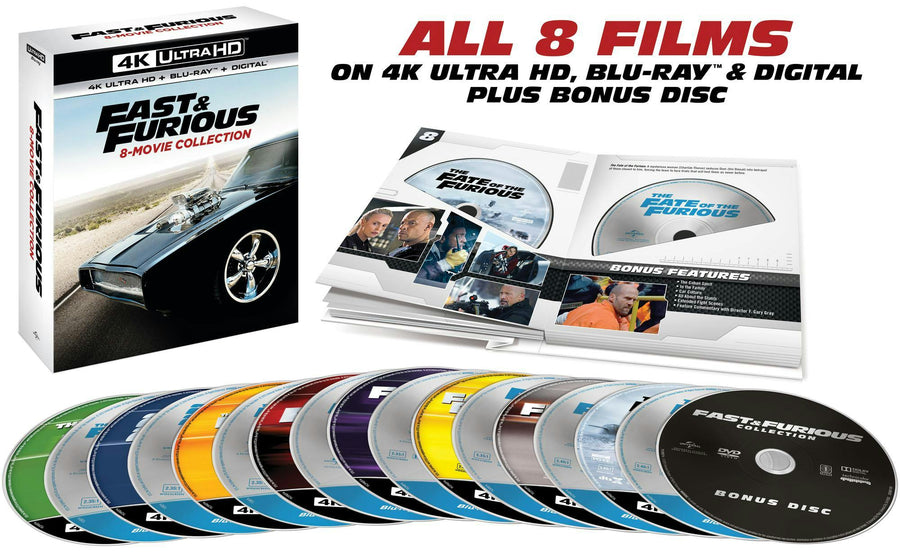 Fast & Furious: 8-movie Collection (4K Ultra HD) [UHD]