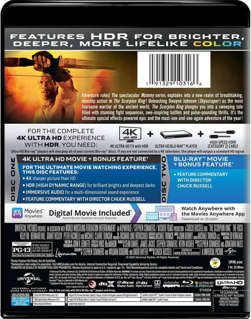 The Scorpion King (4K Ultra HD) [UHD]