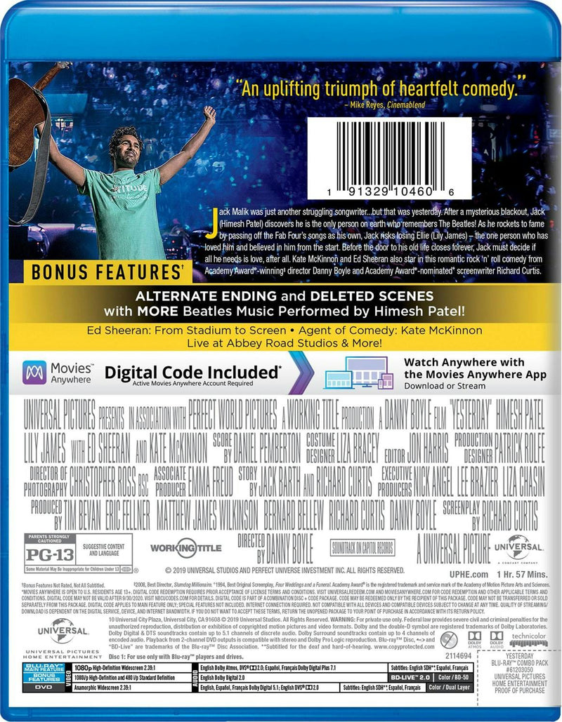 Yesterday (DVD + Digital) [Blu-ray]