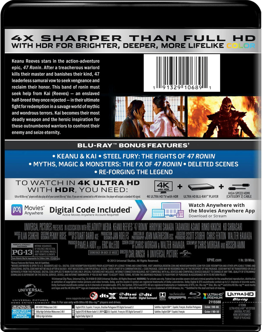 47 Ronin (4K Ultra HD) [UHD]