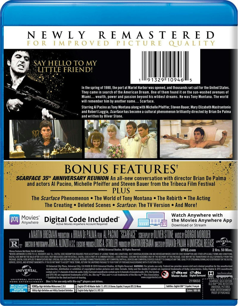 Scarface (1983) (Gold Edition) [Blu-ray]