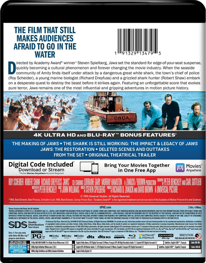 Jaws (4K Ultra HD + Blu-ray) [UHD]