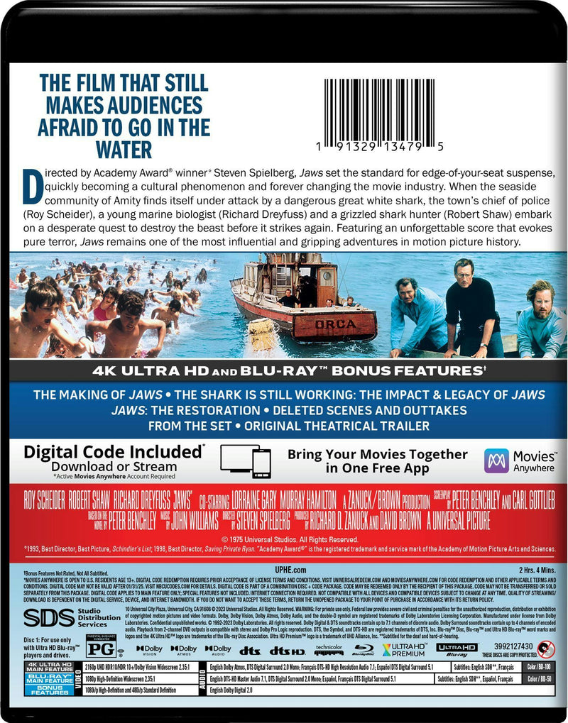 Jaws (4K Ultra HD + Blu-ray) [UHD]