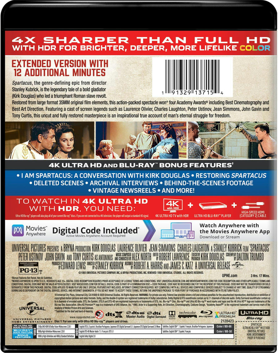 Spartacus (4K Ultra HD) [UHD]