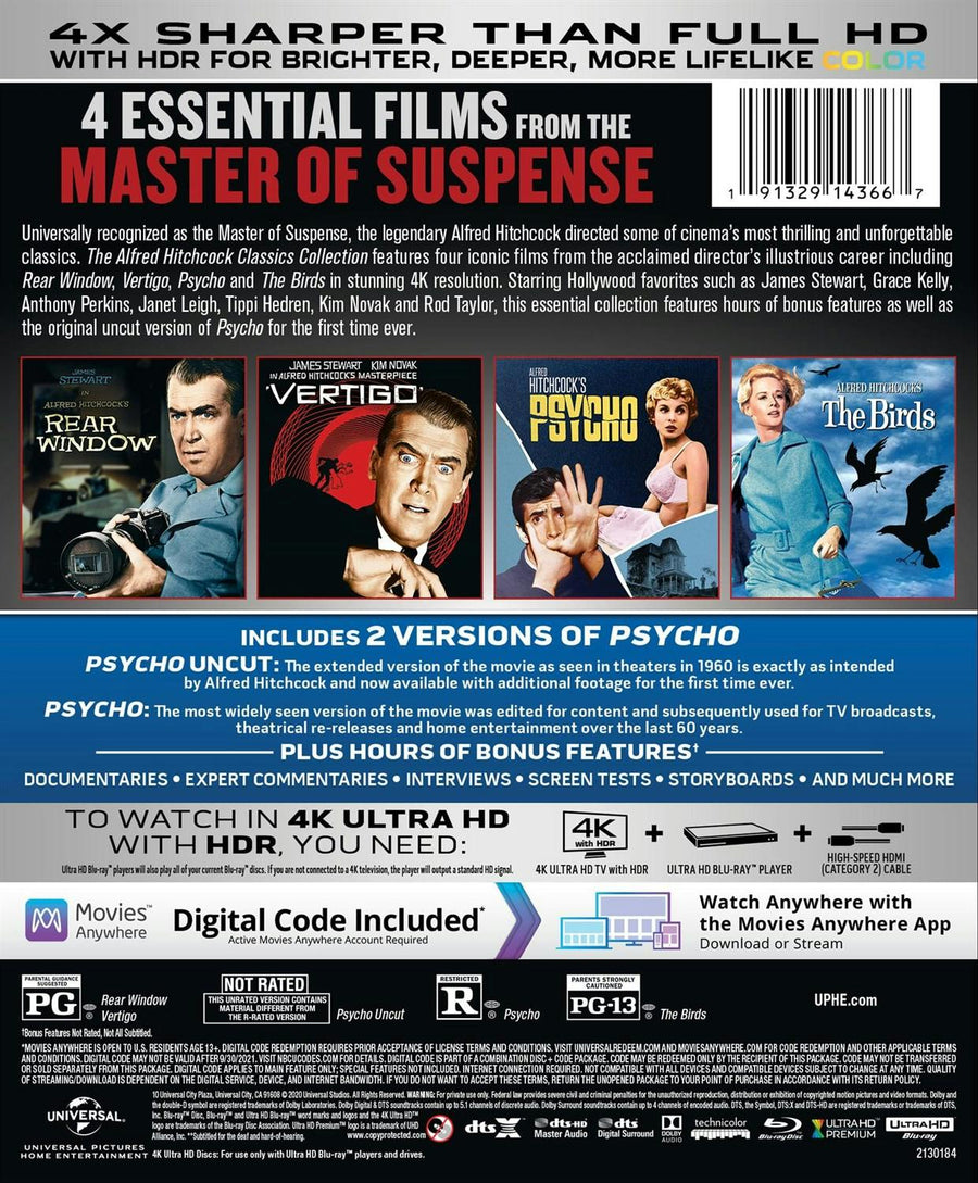 The Alfred Hitchcock Classics Collection (4K Ultra HD) [UHD]