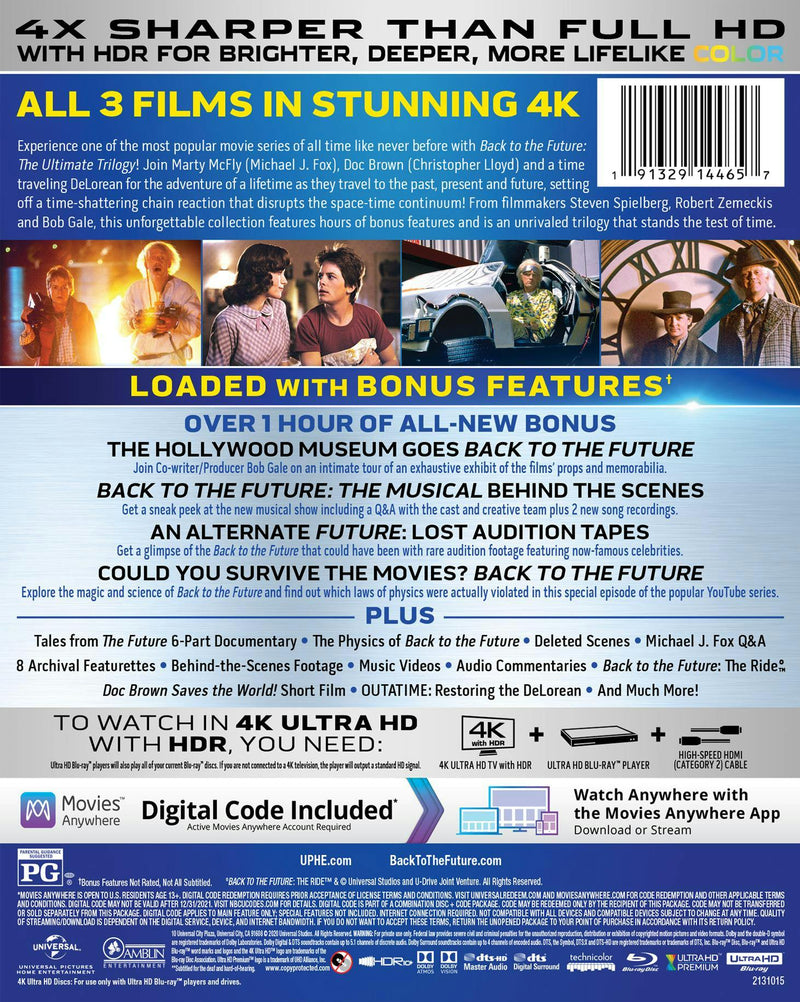 Back to the Future Trilogy (4K Ultra HD Anniversary Edition) [UHD]