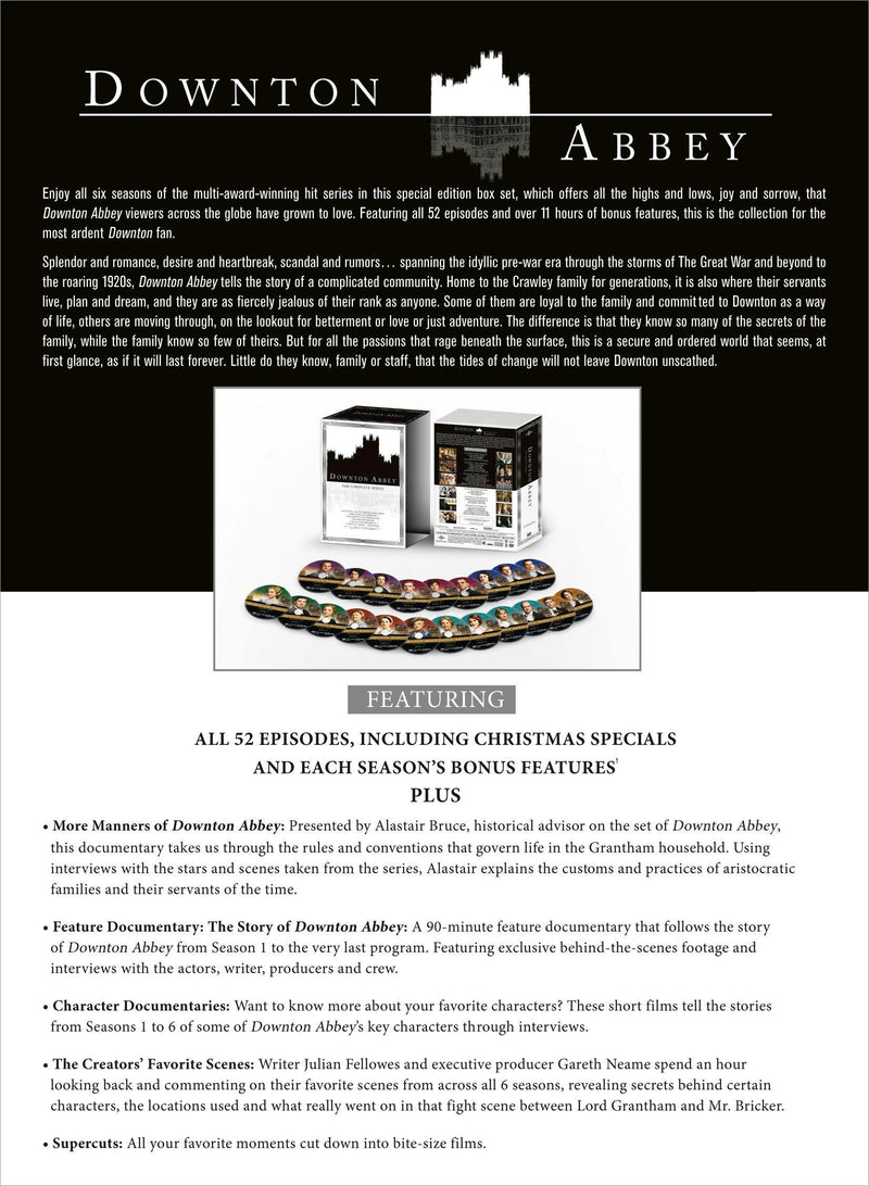 Downton Abbey: The Complete Series (DVD Set) [DVD]