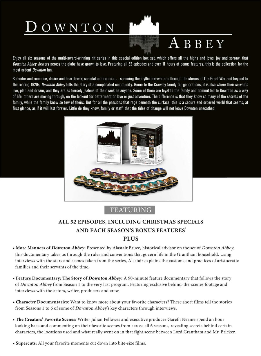 Downton Abbey: The Complete Series (DVD Set) [DVD]