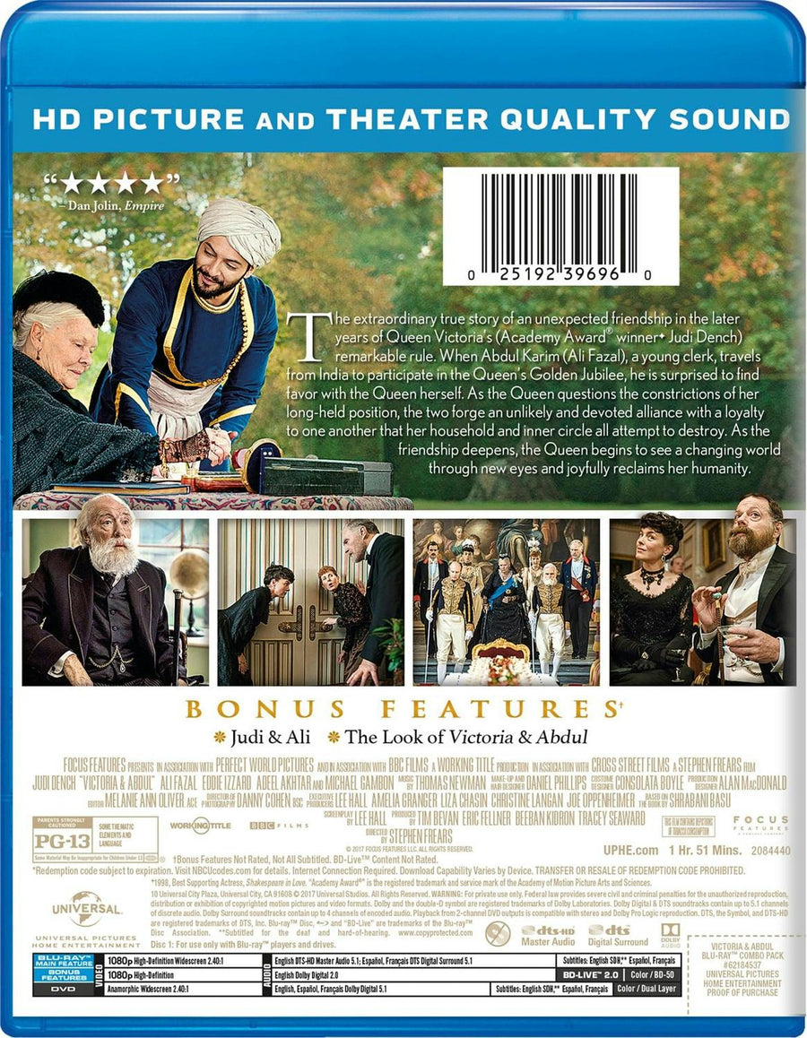 Victoria and Abdul (DVD + Digital) [Blu-ray]