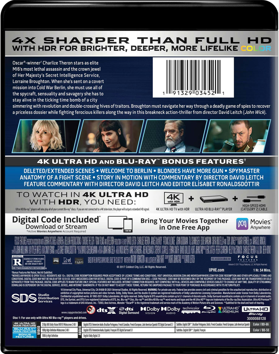 Atomic Blonde (4K Ultra HD) [UHD]