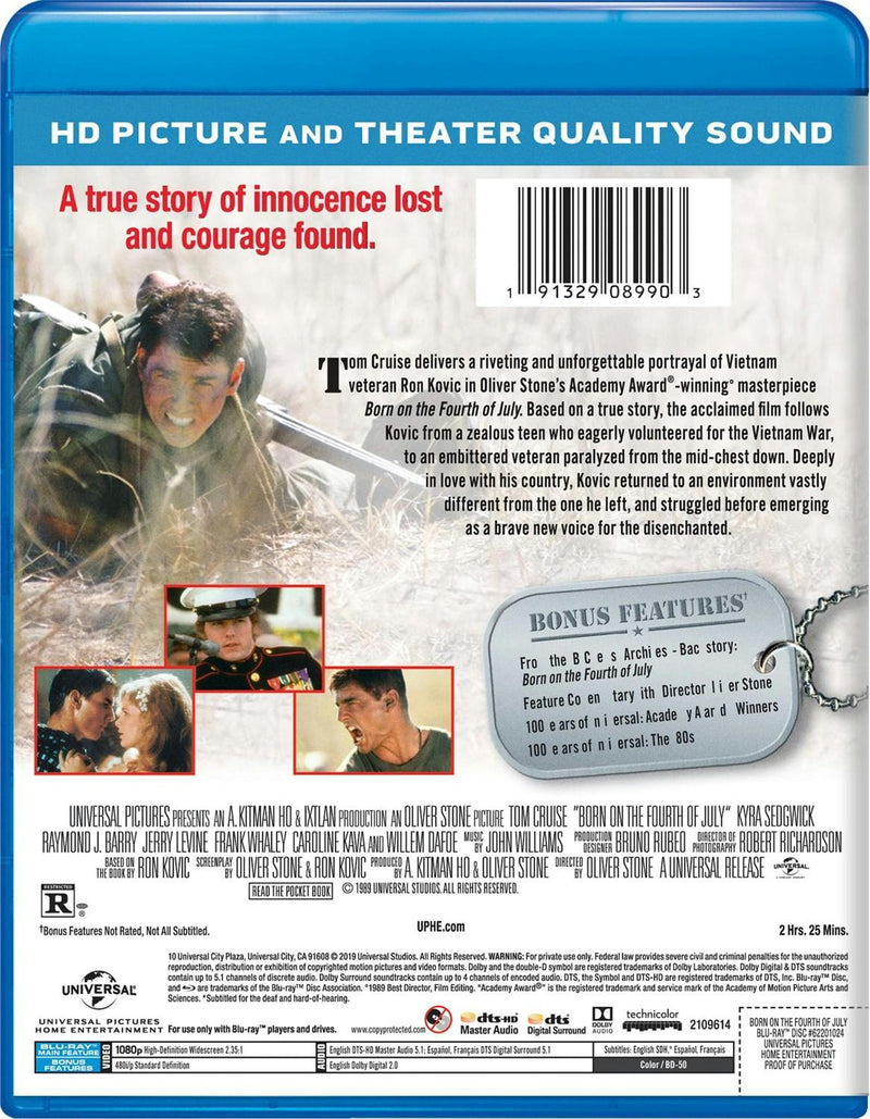 Born On the Fourth of July (Blu-ray New Box Art) [Blu-ray]