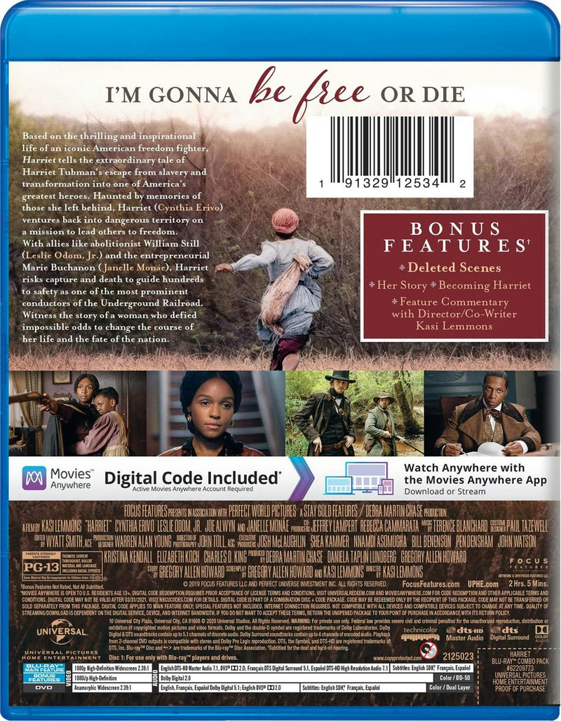 Harriet (DVD + Digital) [Blu-ray]