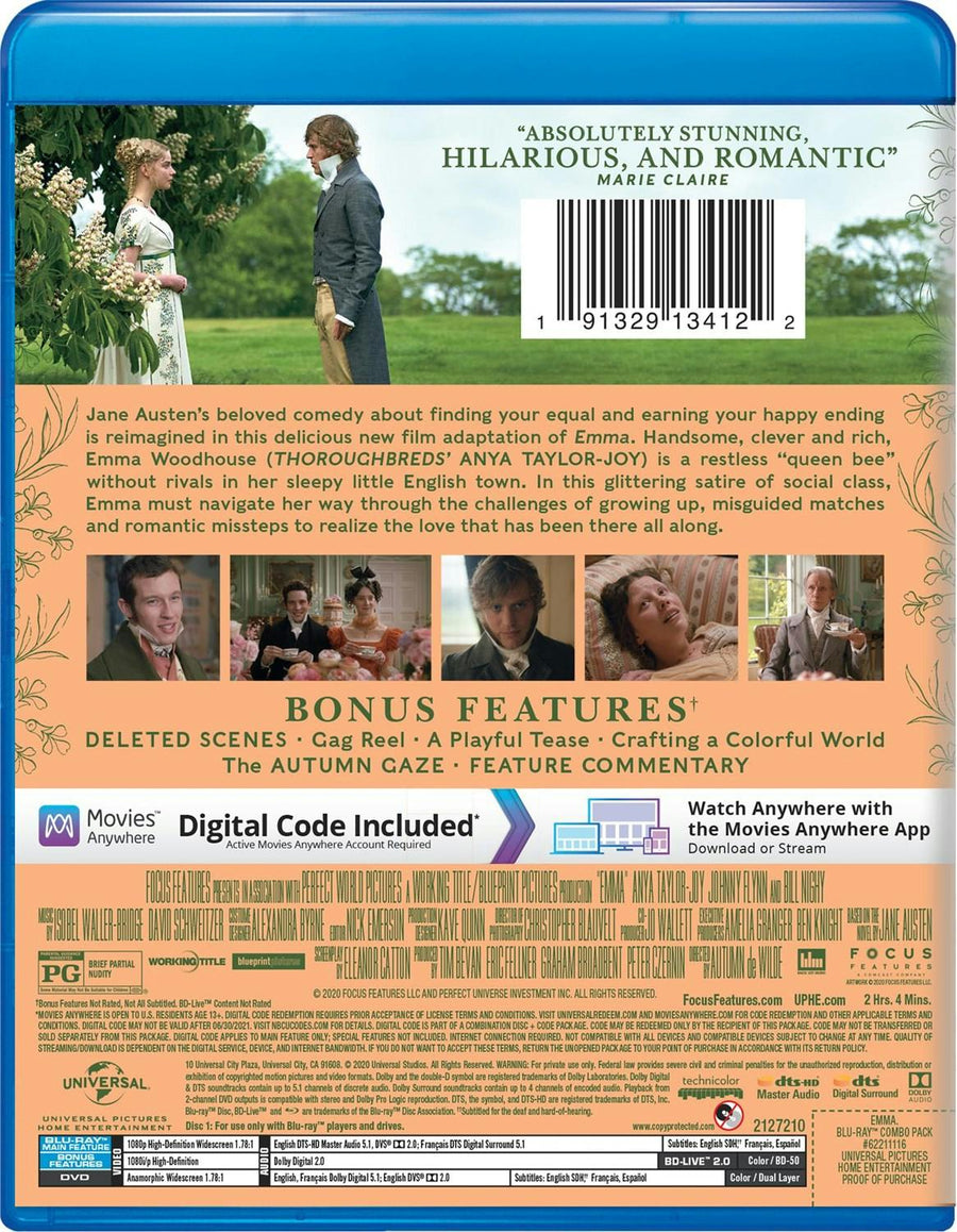 Emma (2020) (DVD + Digital) [Blu-ray]