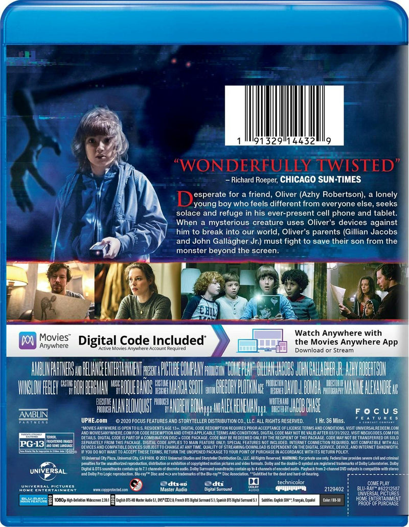 Come Play (Blu-ray + Digital Copy) [Blu-ray]