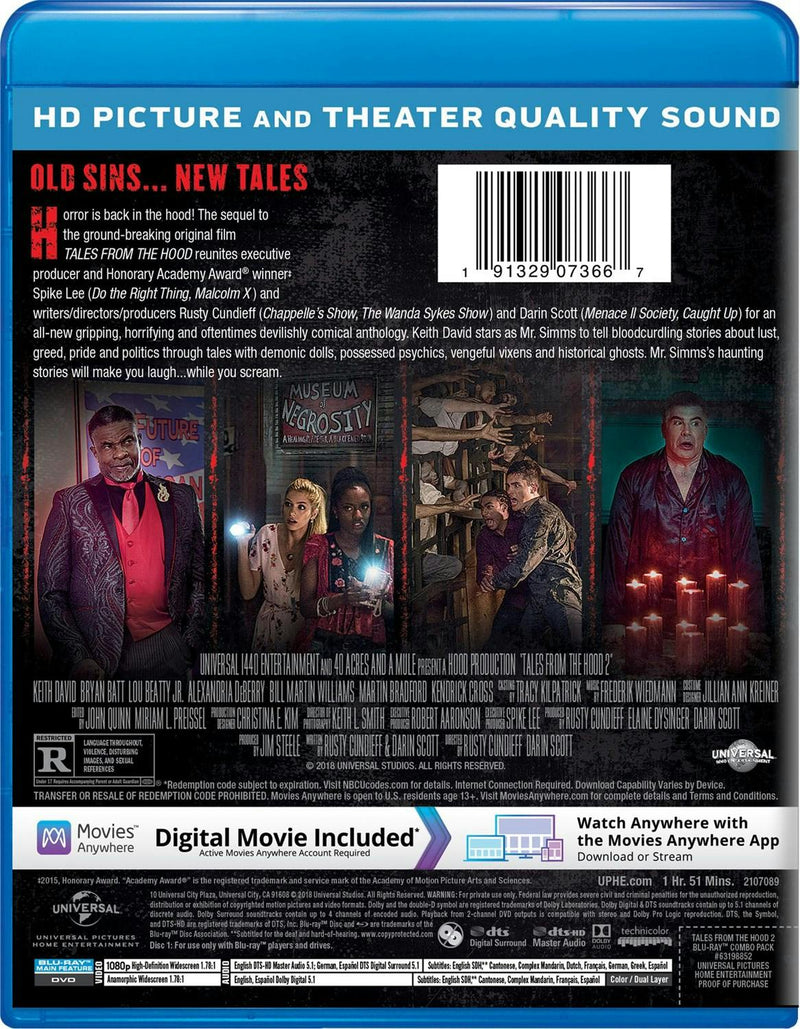 Tales from the Hood 2 (DVD + Digital) [Blu-ray]