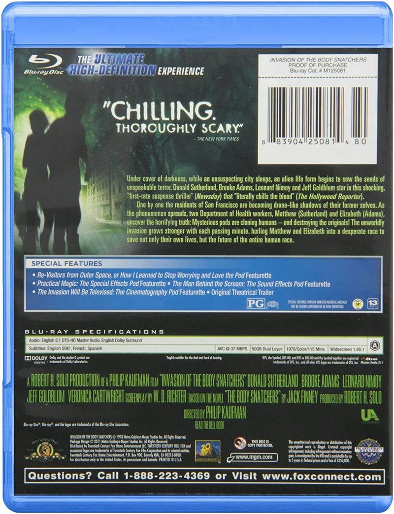 Invasion of the Body Snatchers [Blu-ray]