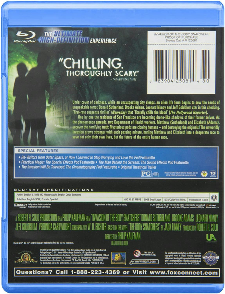 Invasion of the Body Snatchers [Blu-ray]