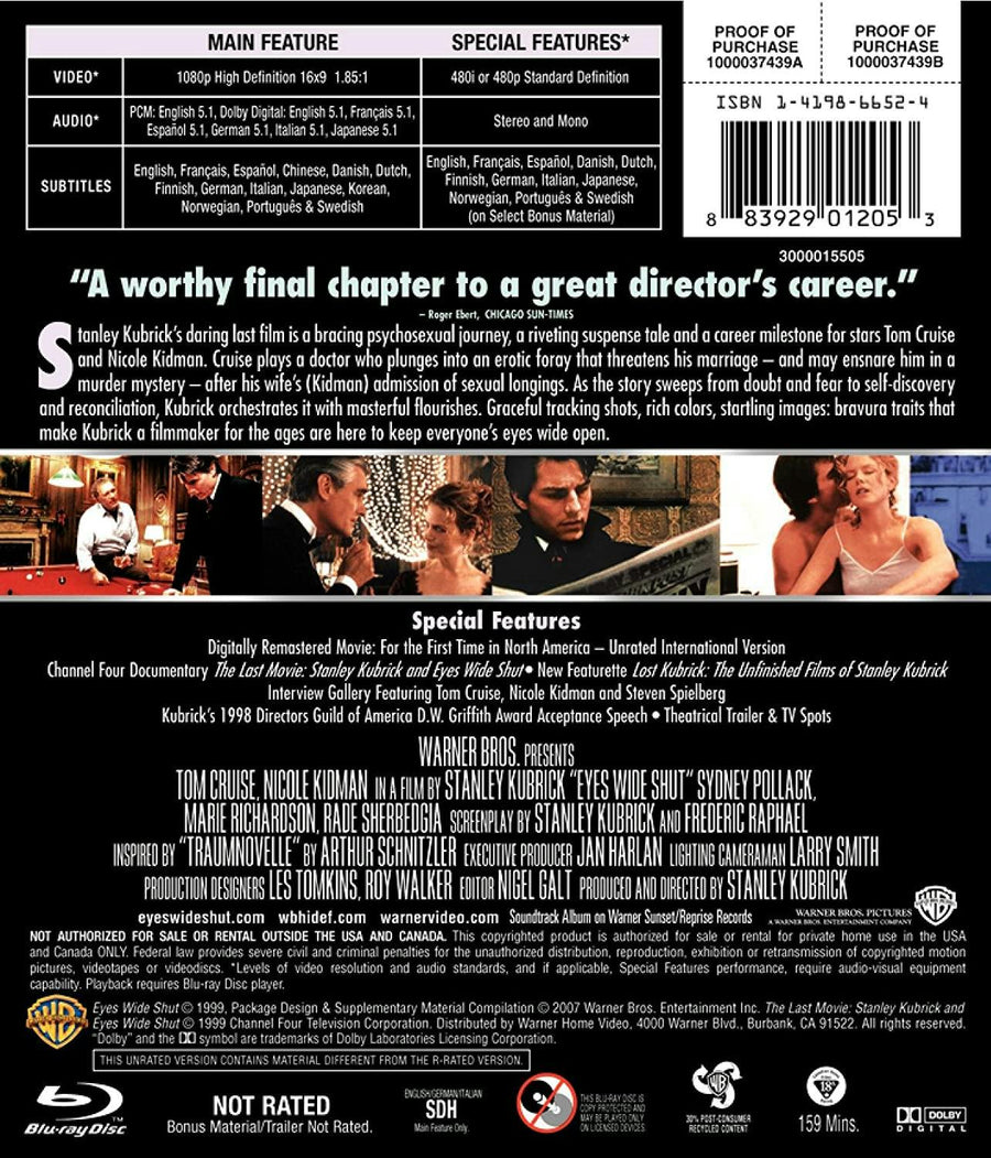 Eyes Wide Shut (Special Edition) [Blu-ray]