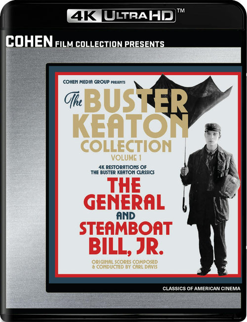 Buster Keaton Collection Volume 1: The General / Steamboat Bill, Jr. 4K UHD (4K Ultra HD + Blu-ray) [UHD]