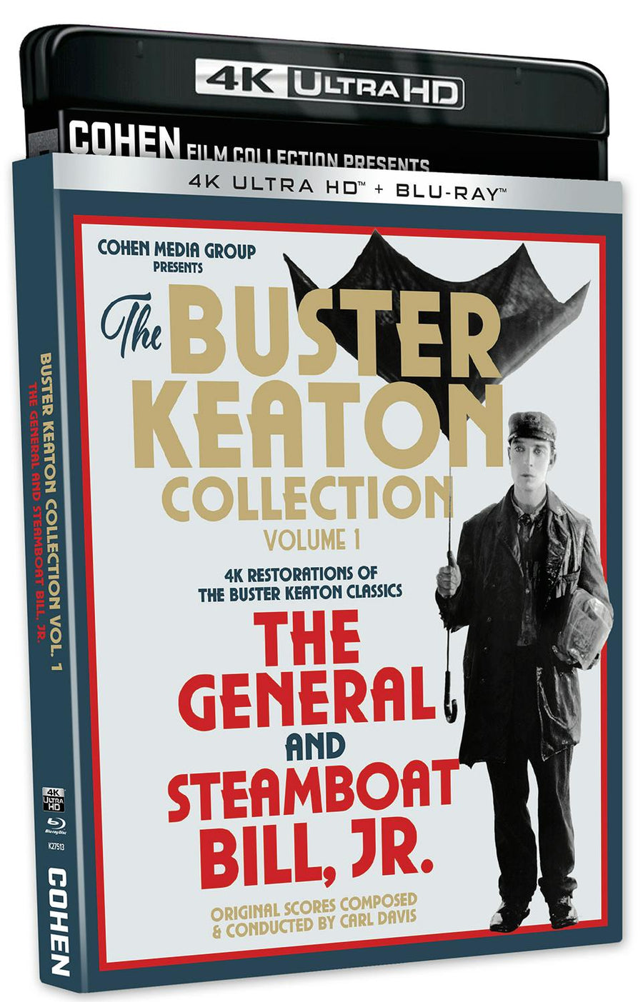 Buster Keaton Collection Volume 1: The General / Steamboat Bill, Jr. 4K UHD (4K Ultra HD + Blu-ray) [UHD]