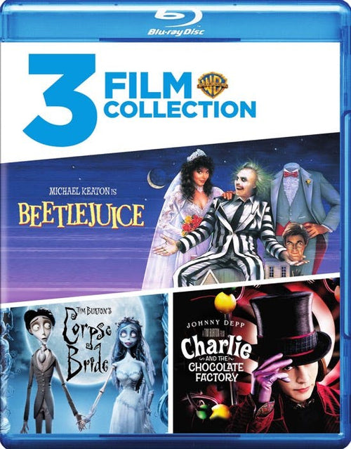 Beetlejuice / Charlie and the Chocolate Factory / Tim Burton's Corpse Bride [Blu-ray]