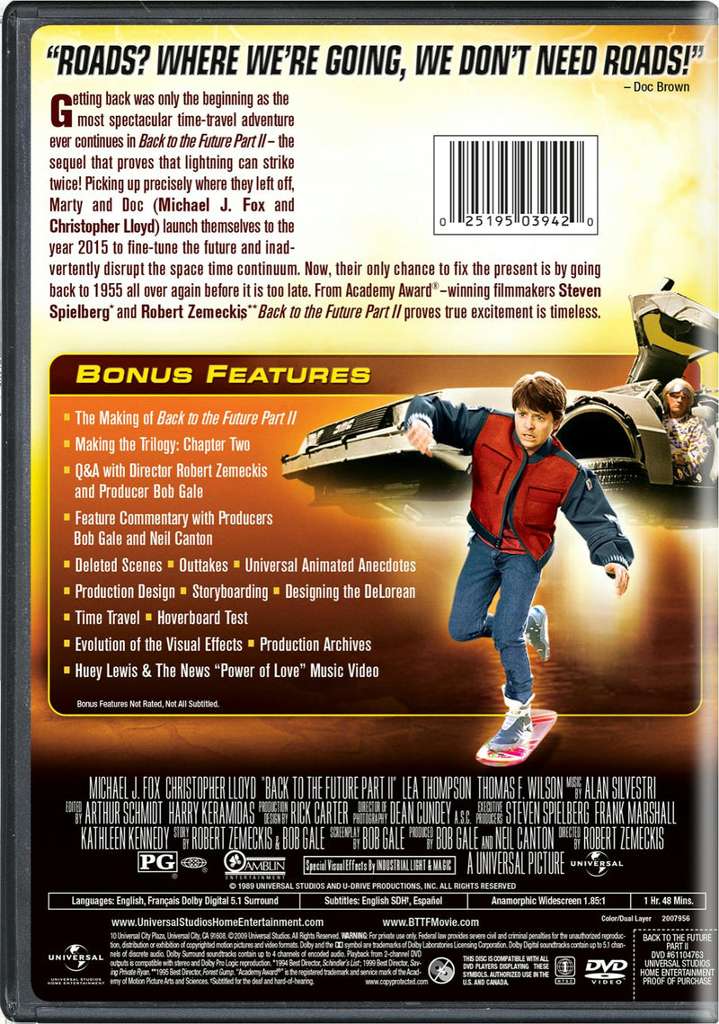 Back to the Future: Part 2 (DVD Special Edition) [DVD]
