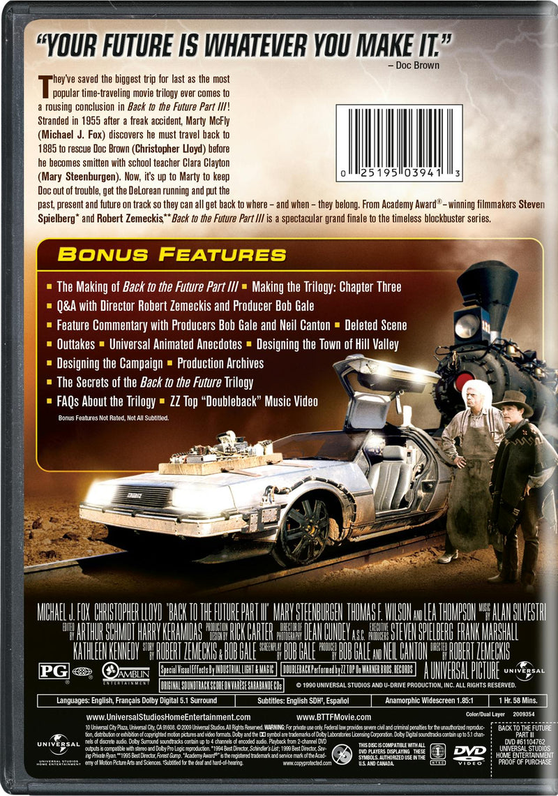 Back to the Future: Part 3 (DVD Special Edition) [DVD]