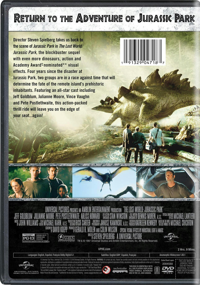 The Lost World - Jurassic Park [DVD]
