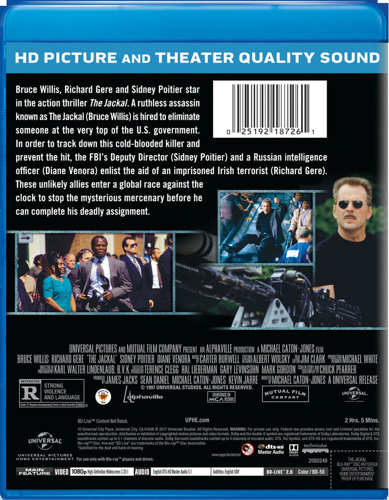 The Jackal (Blu-ray + Digital HD) [Blu-ray]