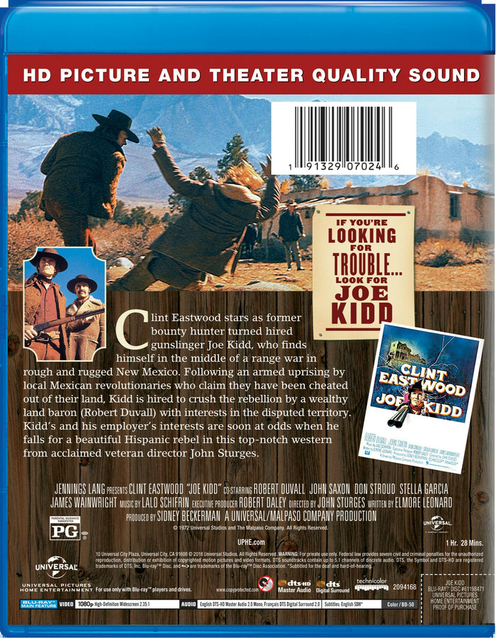 Joe Kidd [Blu-ray]