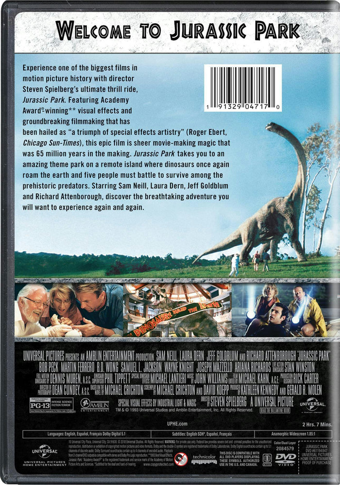 Jurassic Park (DVD New Box Art) [DVD]