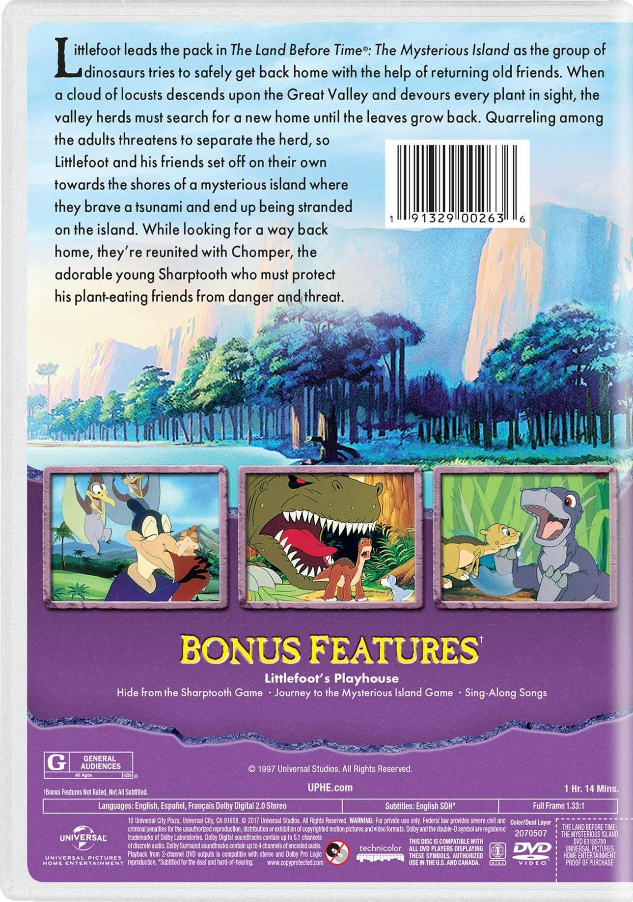 The Land Before Time 5 - The Mysterious Island [DVD] – GRUV