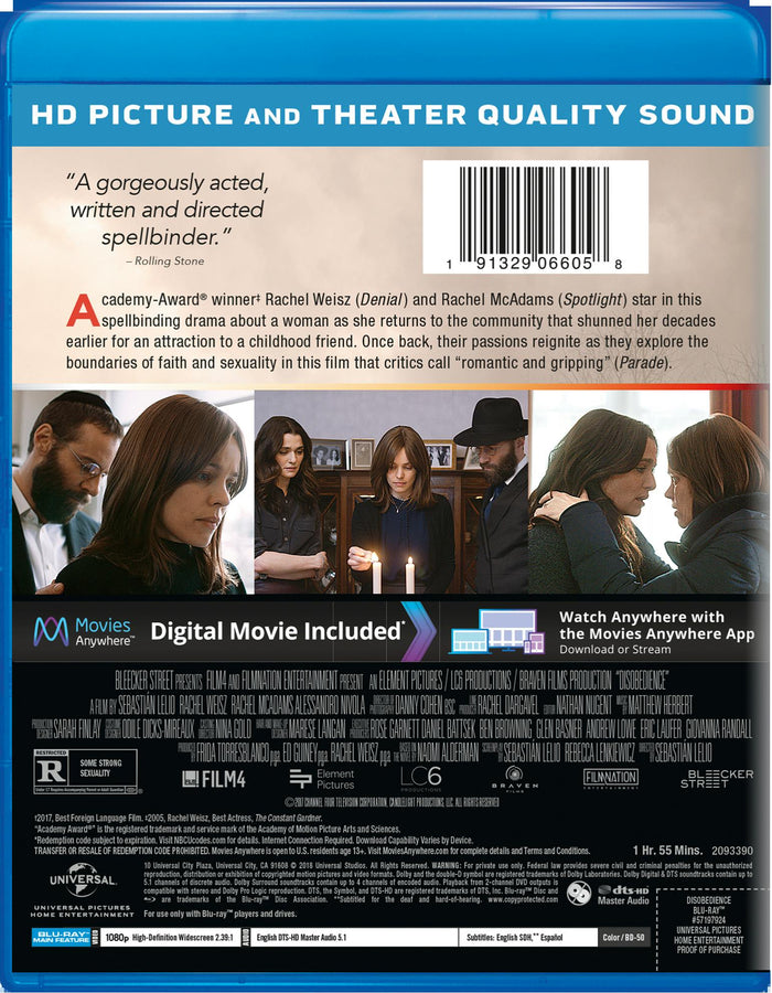 Disobedience [Blu-ray]