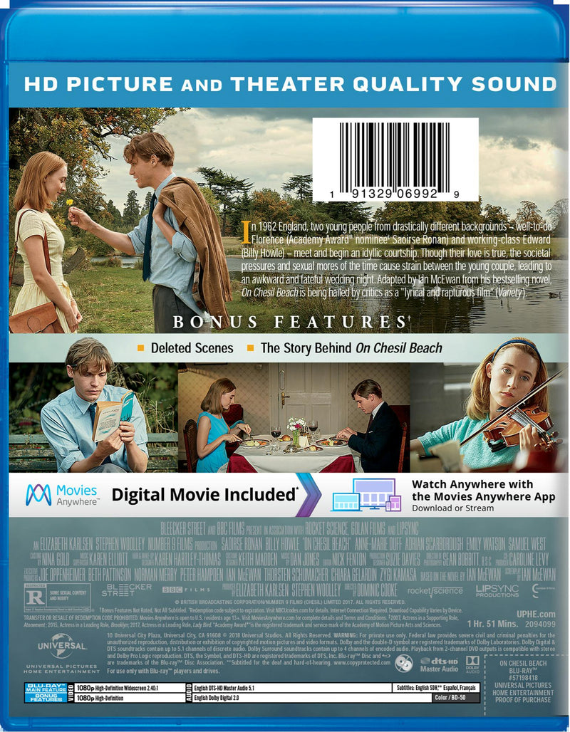 On Chesil Beach (Blu-ray + Digital HD) [Blu-ray]