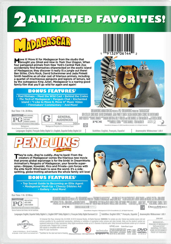 Madagascar/Penguins of Madagascar [DVD]